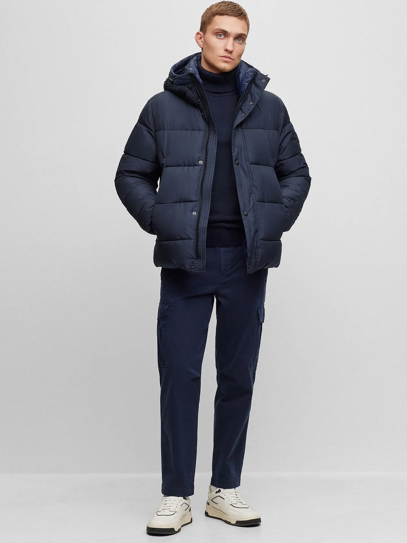 BOSS | Rollkragenpullover AKIRO | blau